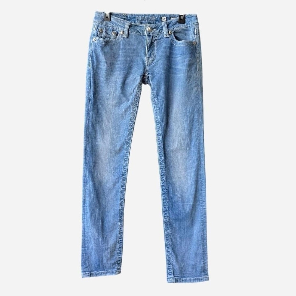 Y2K MISS ME Sunny Low-Rise Skinny Light Wash Jeans